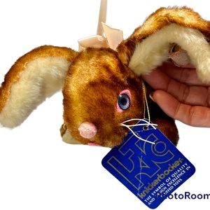 Knickerbocker Animals of Distinction Rabbit Stuffed Animal Rare HTF Collectabke